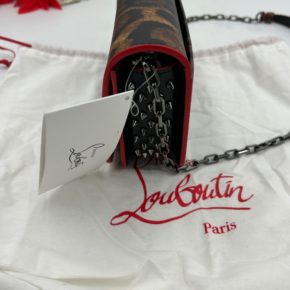 Women’s Christian Louboutin, Paloma Bengali, leather clutch/shoulder bag - Picture 4 of 14